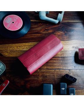 Leather Men Compact Travel Case  7226600ROU certified Pre-Owned watch